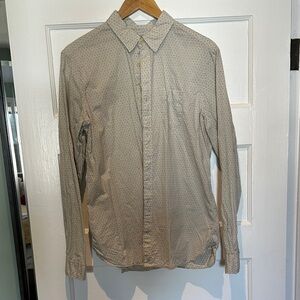 All Saints Beige Patterned Casual Shirt